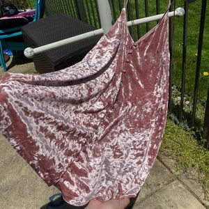 Pink (with glitter stars) tie up dress - Topshop